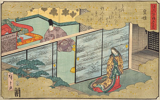 Kiritsubo (1852) by Utagawa Hiroshige Photo via wikimedia
